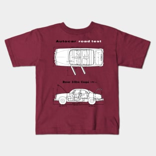 ROVER P5 COUPE - road test cutaway data Kids T-Shirt